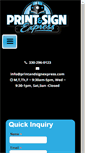 Mobile Screenshot of printandsignexpress.com