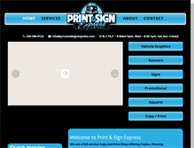 Tablet Screenshot of printandsignexpress.com